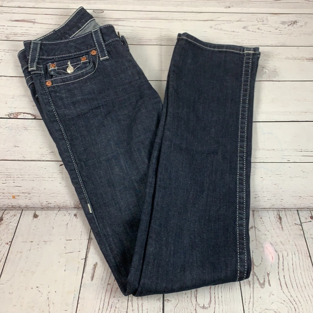 True religion straight leg dark wash jeans size 27 - Picture 13 of 15
